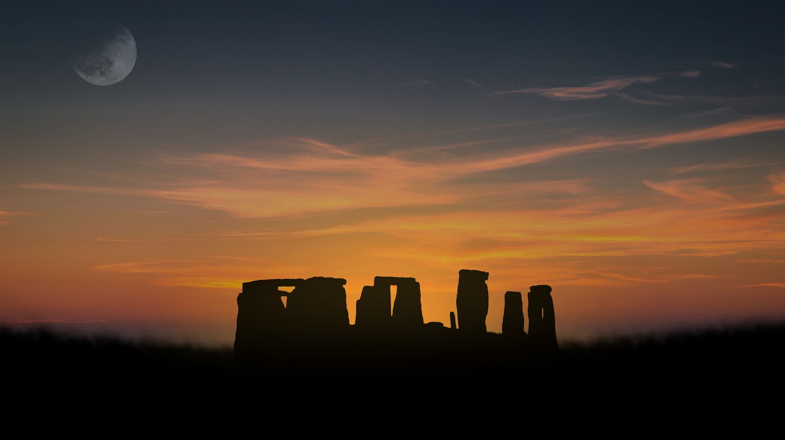 The stones at Stonehenge