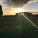 stonehenge at sunset