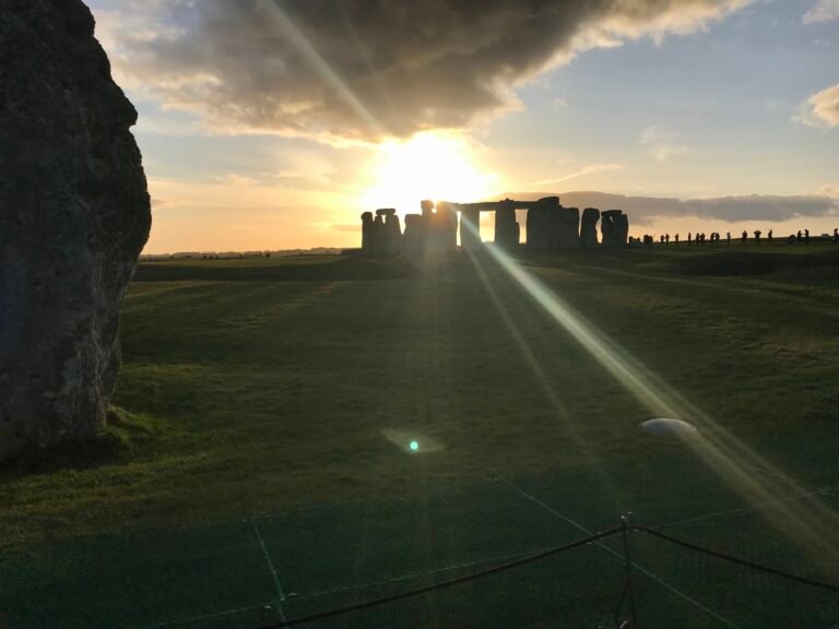 stonehenge at sunset