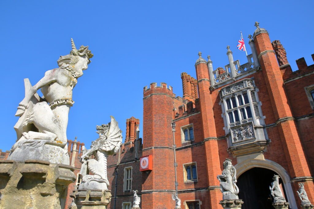 hampton court in sunshine